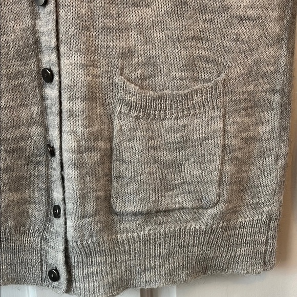 J. Crew V Neck Button Down Grandpacore Alpaca & Wool Sweater Cardigan - Size S - Picture 6 of 13